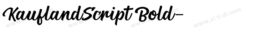 KauflandScript Bold字体转换
